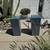Glass Table with Solid Wood Blocks 58.5”x18” 3 thumbnail