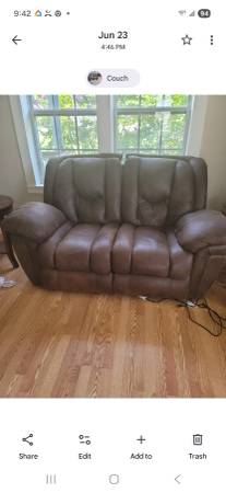 Couch for sale and coffee table 1