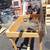 Used  Student Wooden Art Table 42"W x 30"D x 37 1/4"T 3 thumbnail