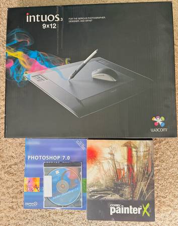 Wacom Intuos3 +Corel Painter X +Adobe Photoshop 7.0 1
