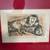 1991 Carol Lummus artist proof etching Frog and Lion  B102 2 thumbnail