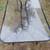 4.5 ft JORDAN BROWN round glass top aluminum patio table, quality 5 thumbnail
