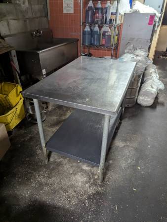 stainless steal table 1