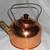 SMALL COPPER TEAPOT with BRASS HANDLE and SPOUT 1 thumbnail