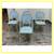Serena & Lily Chevron Riviera Side Bistro Chairs, Set Of Four 3 thumbnail