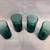 VINTAGE ANCHOR HOCKING GREEN SWIRL TUMBLER GLASSES (4) 3 thumbnail