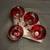 Anchor Hocking Fan shape Snack Plates & Ruby Red Cups 9 thumbnail