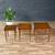Set of Mid-Century Modern “Sophisticate” Nesting Tables w/ Brass Accen 5 thumbnail