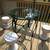 Iron Bistro Table, 0.6-inch Thick Glass Top! New Rust-Oleum Paint! 4 thumbnail