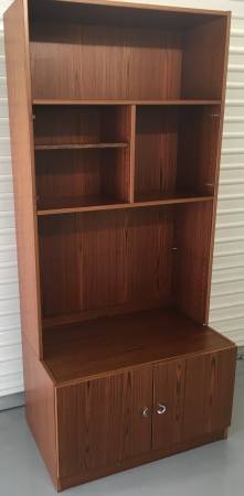 REDUCED Mid Century Danish Modern Cherry media & storage cabinet MCM 1