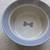 Ceramic Bowl dog pet food water big bone funny art 8" tan blue feed ca 2 thumbnail