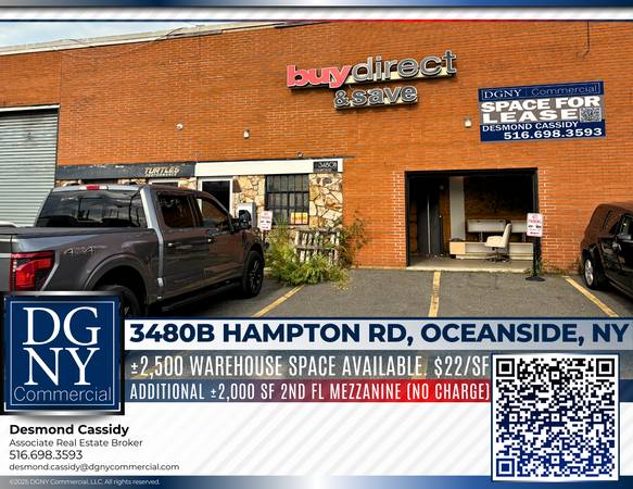 2500 SF Of Storage “Plus 2000sf of 2nd Fl. Mezzanine Space FREE!!
$0
                        Oceanside 2500 SF Of Storage “Plus 2000sf of 2nd Fl. Mezzanine Space FREE!!
$0
                        Oceanside