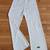 Adult Capoeira Pants: white, unisex M, unmarked, soft, thick, wide leg 1 thumbnail