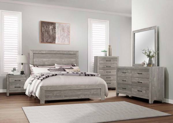 New wood queen bedroom set www.capricefurniture.com 1