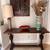 Classic Solid Mahogany Wood Console/Behind Sofa Table w Pedestal Legs 1 thumbnail
