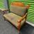 Antique Victorian Eastlake green velvet loveseat 3 thumbnail