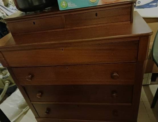 Antique 1800's Mahogany Dresser 1