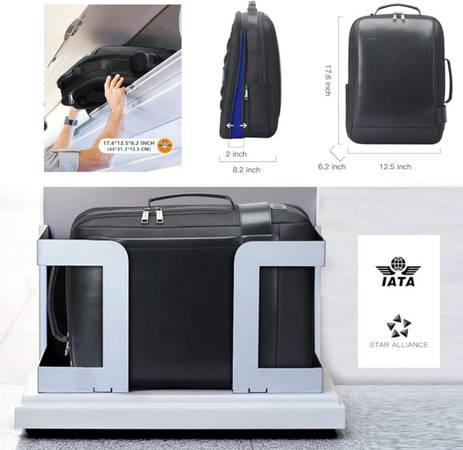 Mochila para portátil de 15,6 pulgadas, inteligente, convertible, ampliable, antirrobo - $50 (94402)63441875010945123