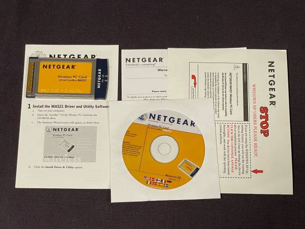 *** NETGEAR MA521 WIRELESS PC CARD *** 1