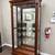 Vintage Inspired Wood and Glass Display Cabinet 1 thumbnail