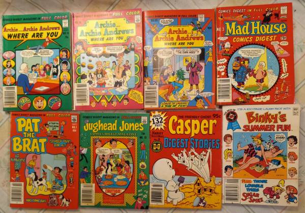 Comics Digest 1977-82 ASSORTED Lot of 8 1