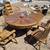 Oak table w/extention & 6 chairs 6 thumbnail