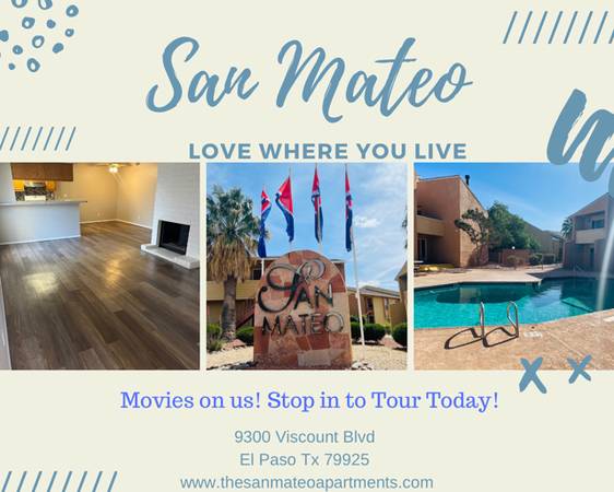 1 BEDROOM BLOWOUT AT THE SAN MATEO APARTMENTS! GET IN HERE QUICK! 1