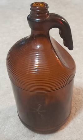 Vintage Purex Brown Glass Bleach 80 oz. Bottle 1