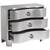 Silver 3-Drawer Dresser / Chest – $300 (Orig. $1,000) 7 thumbnail