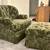 Green chair and ottoman 2 thumbnail