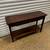 Vintage dark walnut hall table console 2 thumbnail