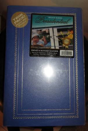 Vintage Holson Burnes Twin Pack Photo Albums Hold Up To 600 Photos Blu 1