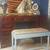 Vintage Mahogany Leather Writing Desk /Vanity Table / Twin Pedestal / 9 thumbnail