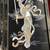 4 Beautiful Mid Century Oriental Black Lacquer Wall Panels Geisha with 5 thumbnail