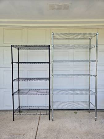Wire Shelves - Black $20, Chrome $30 1
