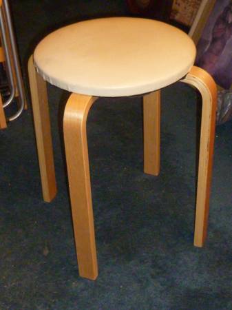 Small IKEA bentwood stool 1