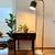Modern Brass Standing Floor Lamp with Solid Marble Base (57") 1 thumbnail