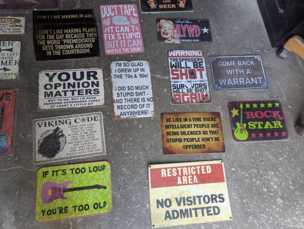 NEW METAL SIGNS 1