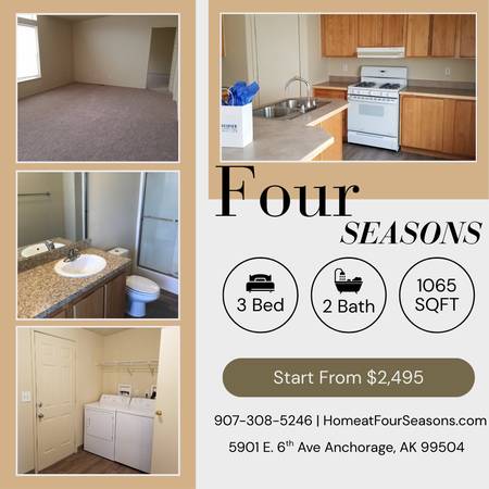 $2,700 / 3br - 1400ft2 - Amazing 3 Bed / 2 bath - at a great low price! 1400 Sq Feet (Anchorage)64014001153281120