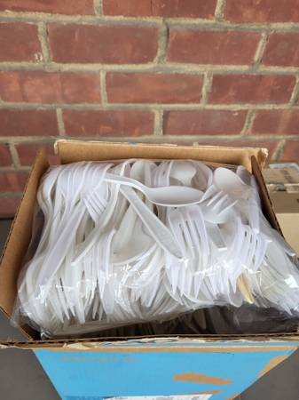 Plastic Silverware & Wooden Chopsticks - New - Free! 1