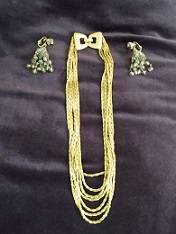 Vintage Trifari!  Gorgeous 7-Strand Gold-Tone Necklace 1