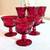 Jamestown Ruby Red by Fostoria Footed Goblets / Drinking Glasses 2 thumbnail