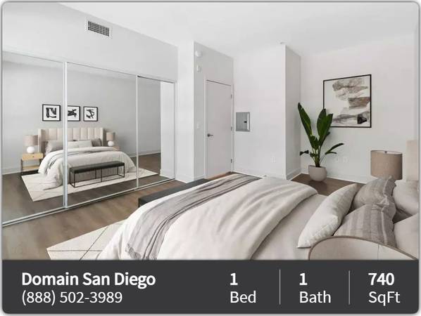 $2,469 / 1 hab. - 740 pies² - Más allá de lo ordinario: 1 hab., 1 baño, 740 pies² de comodidad. ALQUILER GRATIS* (San Diego)63865481934595121