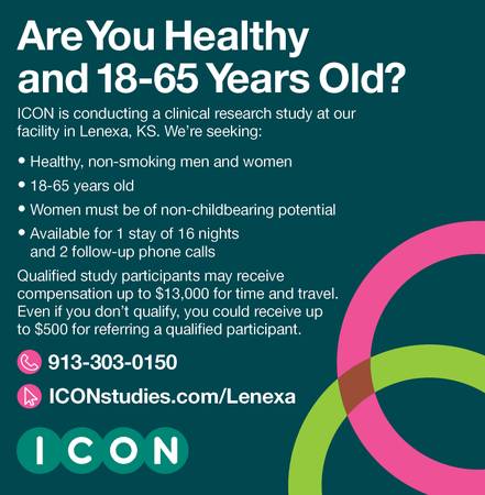 Healthy? Age 18-65? Study #0078/2707_A. Up to $13,000 for Time/Travel 1