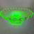 Greem Uranium Swirl Bohemian Glass Compote 5.5” Wide 1 thumbnail