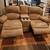 Dual Recliner Microfiber Sofa w/Cup Holders & Console with Corner Unit 4 thumbnail