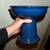 PLANT STAND Garden POT HOLDER Heavy Blue Glazed Ceramic Decoration 1 thumbnail