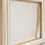 Frame to Fit 20X24 Print ~ White Laminate~Gold Trim ~ 2-¾ " Wide Mold 9 thumbnail