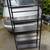 Black Metal Folding Bookshelf 58"x27-1/2"x12" 2 thumbnail