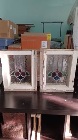 Rare Vintage English Stained Glass 1